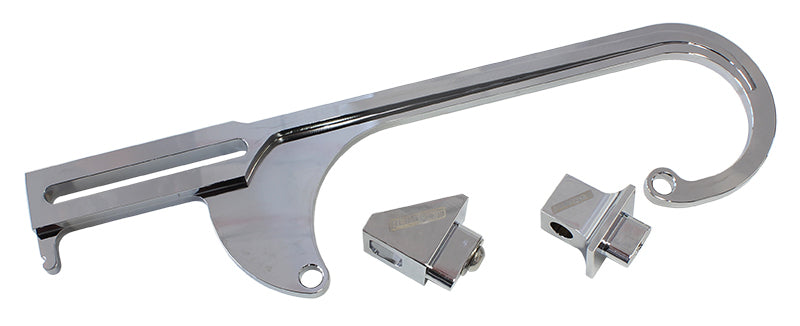 Aeroflow AF64-2026C Billet Throttle Cable Bracket Chrome suits 4150 Style Carbs