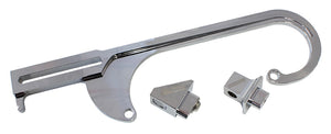 Aeroflow AF64-2026C Billet Throttle Cable Bracket Chrome suits 4150 Style Carbs