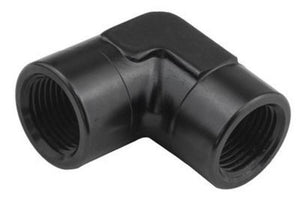 Proflow PFE913-02BK 90 Degree Coupler Female - Female Elbow 1/8" NPT Black