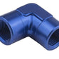 Proflow PFE913-06 90 Degree Coupler Female - Female Elbow 3/8" NPT Blue
