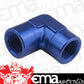 Proflow PFE913-06 90 Degree Coupler Female - Female Elbow 3/8" NPT Blue
