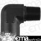 Proflow PFE914-02BK 90 Degree Coupler Female - Male Elbow 1/8" NPT Black