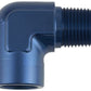 Proflow PFE914-04 90 Degree Coupler Female - Male Elbow 1/4" NPT Blue