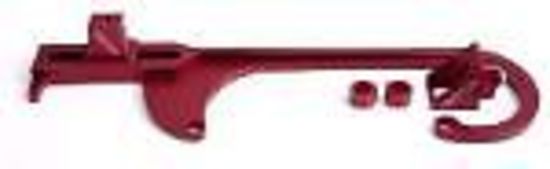 Aeroflow AF64-2026R Billet Throttle Cable Bracket Red suits 4150 Style Carbs