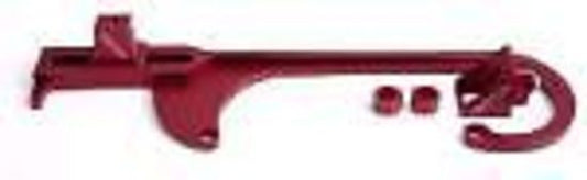 Aeroflow AF64-2026R Billet Throttle Cable Bracket Red suits 4150 Style Carbs