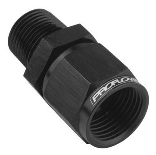 Proflow PFE916-03-02BK Female Adaptor -03AN Straight Swivel to 1/8" NPT Black