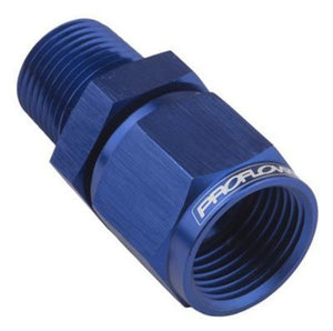 Proflow PFE916-12-08 Female Adaptor -12AN Straight Swivel to 1/2" NPT Blue