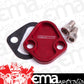 Aeroflow AF64-2027R Billet Fuel Pump Block Off Red Chry BBC SBF BBF