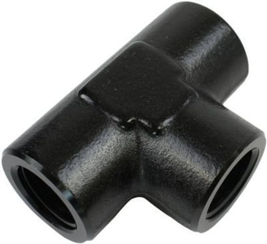 Proflow PFE917-06BK Female Adaptor Pipe Tee 3/8" NPT Black