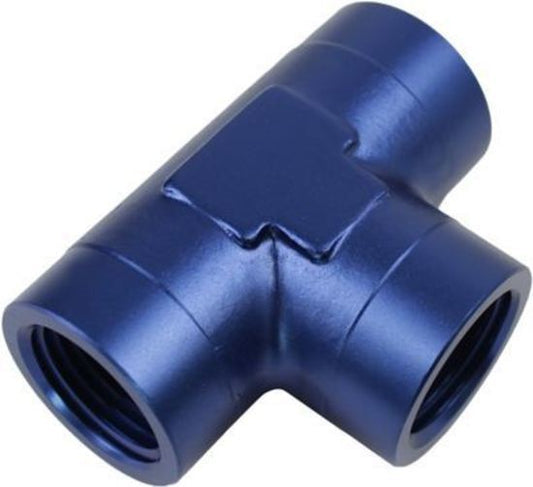 Proflow PFE917-08 Female Adaptor Pipe Tee 1/2" NPT Blue