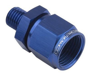 Proflow PFE918-10-M18 Female Adaptor -10AN Straight Swivel 18mm x 1.50 Blue