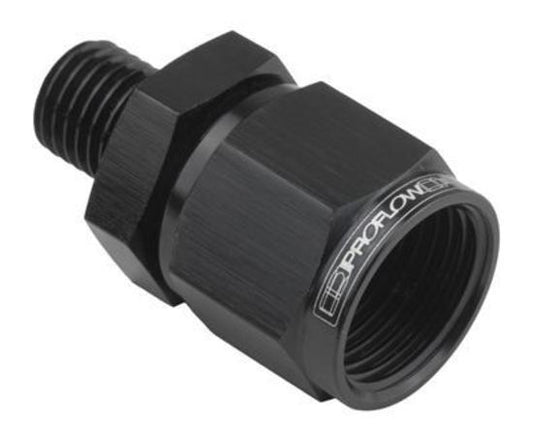Proflow PFE918-10-M18BK Female Adaptor -10AN Straight Swivel 18mm x 1.50 Black