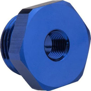 Proflow PFE920-02 Fitting Straight Adaptor -06AN O-Ring Port to 1/8" NPT Female Blue