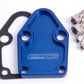 Aeroflow Performance Products AF64-2028 Billet Fuel Pump Block Off Plate Blue suits SBC