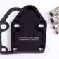 Aeroflow Performance Products AF64-2028BLK Billet Fuel Pump Block Off Plate Black suits SBC