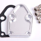 Aeroflow AF64-2028S Billet Fuel Pump Block Off Plate Silver suits SBC