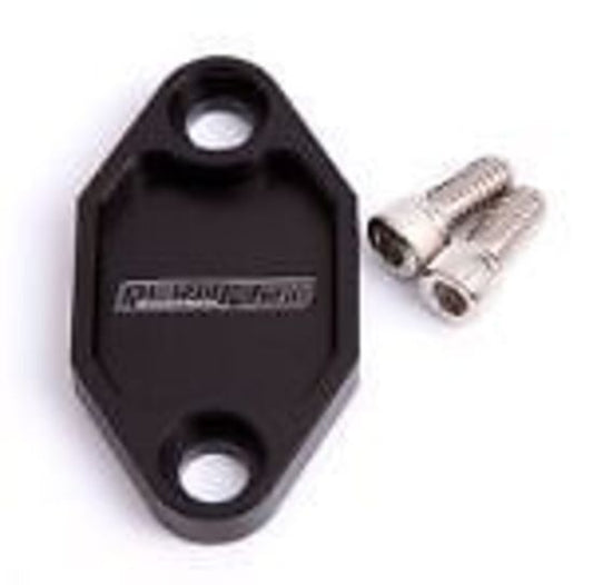 Aeroflow Performance Products AF64-2029BLK Billet Fuel Pump Block Off Plate Black suits Holden 308