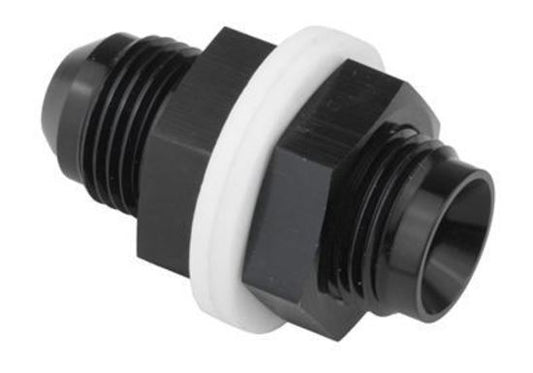 Proflow PFE921-10BK Fitting Fuel Cell Male bulkhead -10AN Black