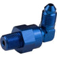 Proflow PFE922-08-08 Adaptor Male -08AN 90 Degree to 1/2" NPT Swivel Blue