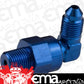 Proflow PFE922-08-08 Adaptor Male -08AN 90 Degree to 1/2" NPT Swivel Blue