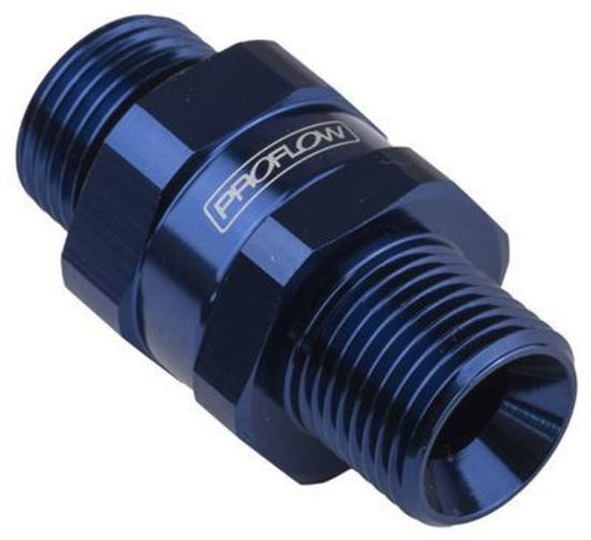 Proflow PFE927-08 Fitting Male Swivel adaptor 18mm x 1.50 to Male -08AN Blue