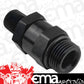 Proflow PFE928-08-04BK Fitting Male 1/4" NPT to Fitting Male -08AN O-Ring Swivel Black
