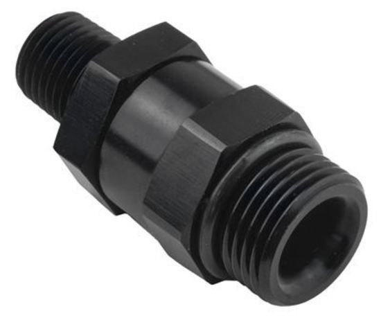 Proflow PFE928-10-06BK Fitting Male 3/8" NPT to Fitting Male -10AN O-Ring Swivel Black