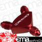 Proflow PFE930-08-08R Fitting Aluminium AN Y-Adaptor -08AN Male to -08AN Male x 2 Red