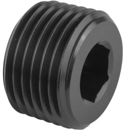 Proflow PFE932-16BK Fitting Aluminium Socket Plug 1" NPT Black