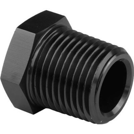 Proflow PFE933-08BK Fitting Aluminium Hex Head Plug 1/2" NPT Black