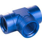 Proflow PFE938-04 Fitting Aluminium Adaptor Female Tee -04AN Blue