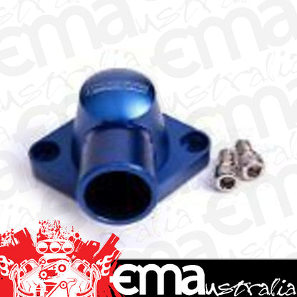 Aeroflow Performance Products AF64-2034 Billet Thermostat Housing Blue Swivel SBC BBC