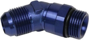 Proflow PFE948-06-08 Adaptor Male -06AN 45 Degree to -08AN Thread Swivel Blue