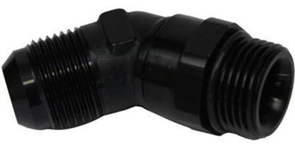 Proflow PFE948-06BK Adaptor Male -06AN 45 Degree to -06AN Thread Swivel Black