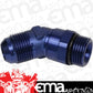 Proflow PFE948-08-06 Adaptor Male -08AN 45 Degree to -06AN Thread Swivel Blue