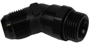Proflow PFE948-12BK Adaptor Male -12AN 45 Degree to -12AN Thread Swivel Black