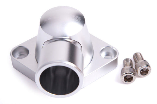 Aeroflow AF64-2034S Billet Thermostat Housing Silver Swivel SBC BBC