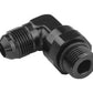 Proflow PFE949-12BK Adaptor Male -12AN 90 Degree to -12AN Thread Swivel Black