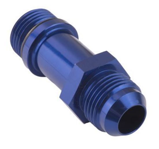 Proflow PFE953-08 Male Extension Adaptor -08AN to Male -08AN O-Ring Thread Blue