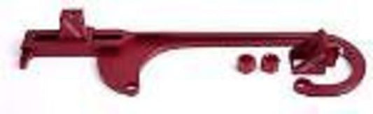 AEROFLOW BILLET THROTTLE CABLE BRACKET 4500 STYLE RED AF64-2036R