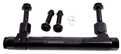 Aeroflow AF64-2037BLK Adjustable Fuel Log Bg Holley Black suits 1 & 2 Metering Blo