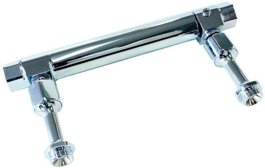 Aeroflow AF64-2037C Adjustable Fuel Log Bg Holley Chrome 1 & 2 Metering Bloc