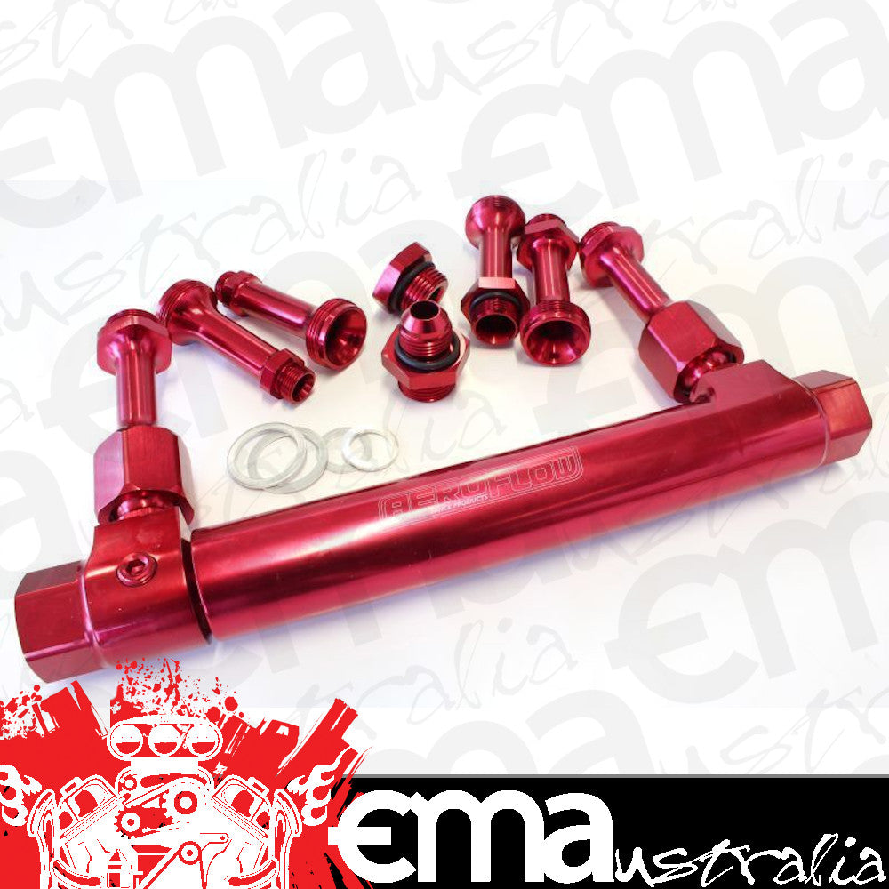 Aeroflow AF64-2037R Adjustable Fuel Log Bg Holley Red suits 1 & 2 Metering Bloc