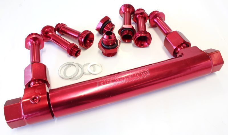Aeroflow AF64-2037R Adjustable Fuel Log Bg Holley Red suits 1 & 2 Metering Bloc