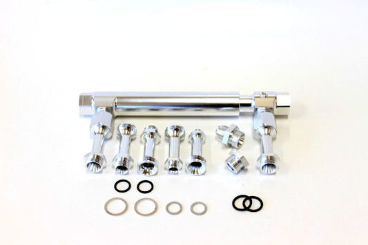 Aeroflow AF64-2037S Adjustable Fuel Log Bg Holley Silver suits 1 & 2 Metering Bl