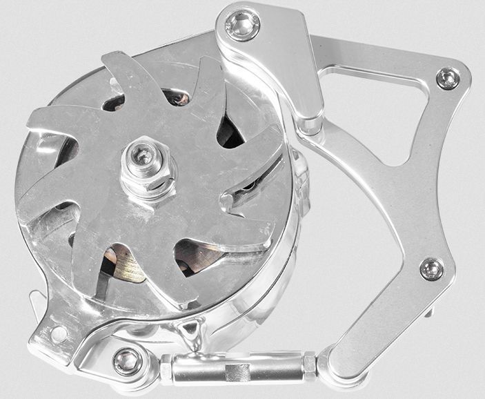 Proflow PFEABCLEV01 Alternator Bracket Kit Aluminium For Ford V8 Cleveland 302 351C Drivers Side Mid Mount Silver