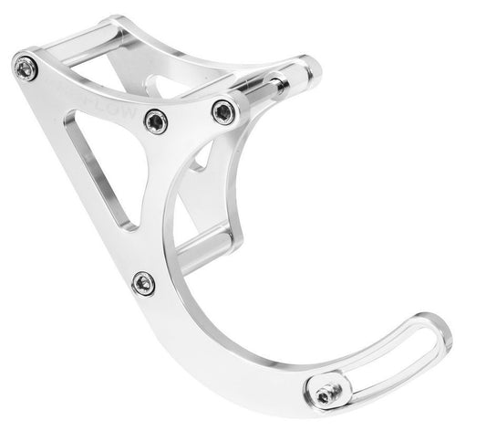 Holden V8 (will NOT fit Holden Torana) Alternator Bracket Kit Aluminium For Passengers Side Mid Mount Silver Proflow PFEABHOL02P