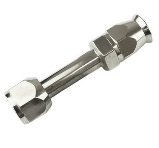 Proflow PFEAC101-06 Hose End Air Conditioning 304 Stainless Straight Female O-Ring Pilot -06 Chrome