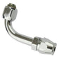 Proflow PFEAC103-06 Hose End Air Conditioning 304 Stainless 90 Degree Female O-Ring Pilot -06 Chrome
