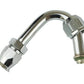 Proflow PFEAC105-06 Hose End Air Conditioning 304 Stainless 135 Degree Female O-Ring Pilot -06 Chrome